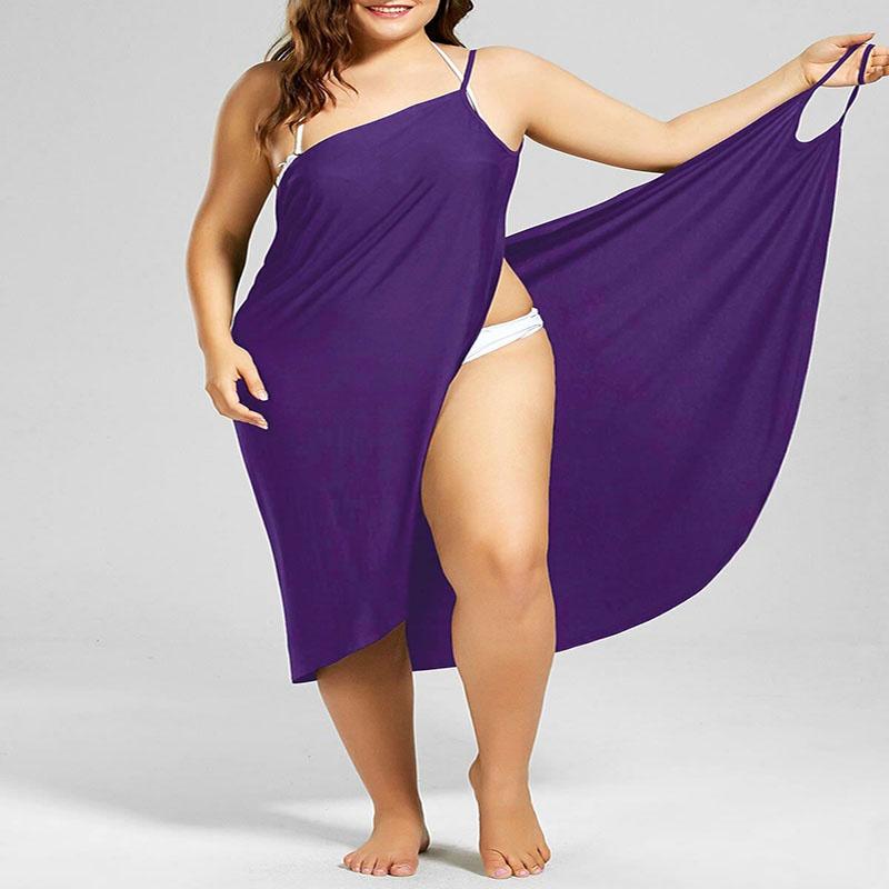 Scarf Women Swimwear Beach Cover Up Wrap Sarong Sling Skirt Maxi Dress Plus Size Dresses