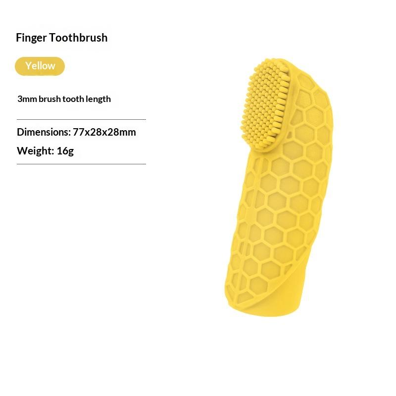 Silicone Pet Finger Toothbrush With Soft Flexible Bristles And Non Slip Grip Perfect For Dogs Daily Dental Care Teeth Cleaning