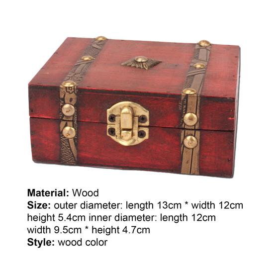 Cutie de bijuterii decorativă, care economisește spațiu, inel din lemn, cadou, măsuță de toaletă, cutie pentru măsuță