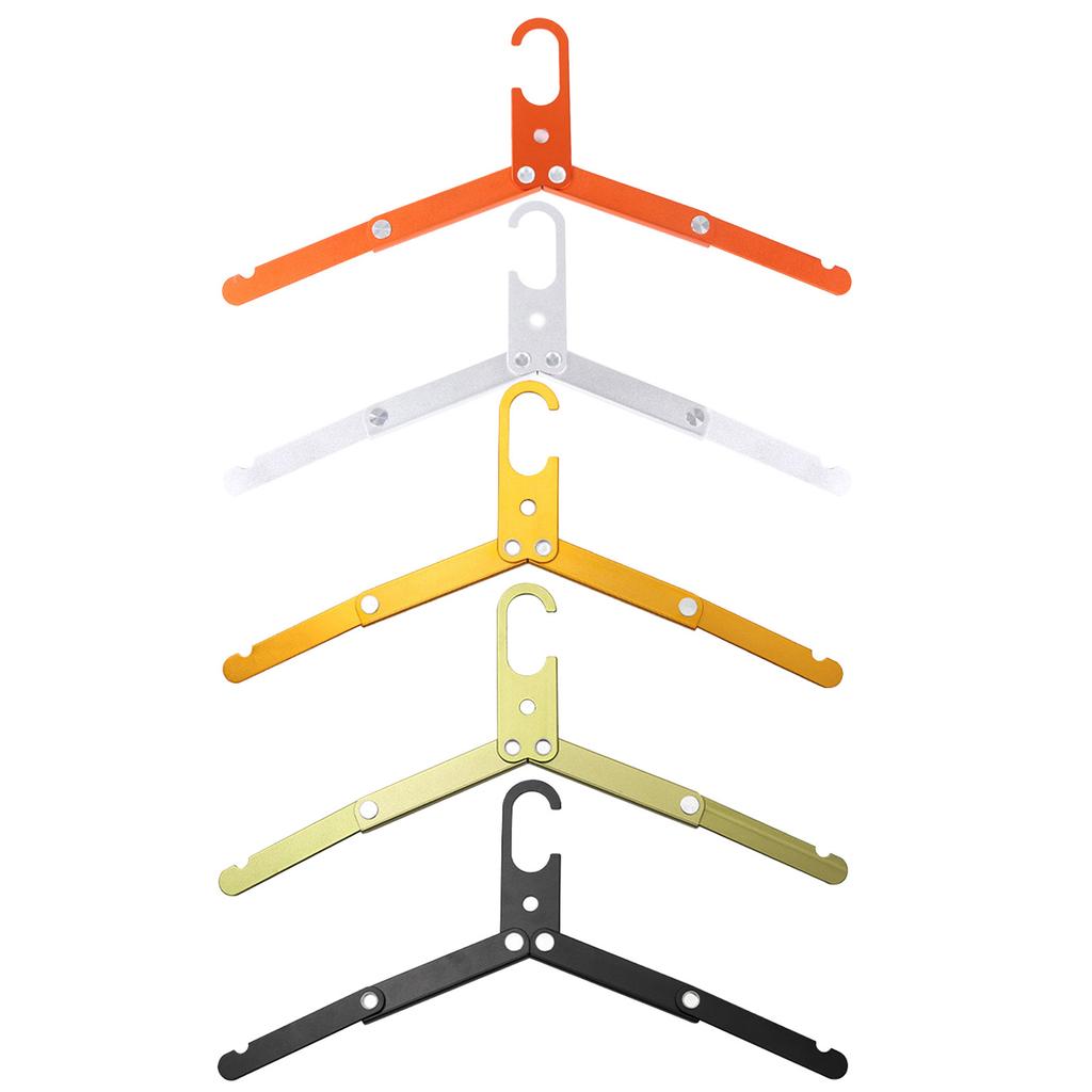 Portable Coat Hanger Clothes Hanger Aluminum-Alloy Multi-functional Folding Hanger Outdoors Travel Hangers for Clothes