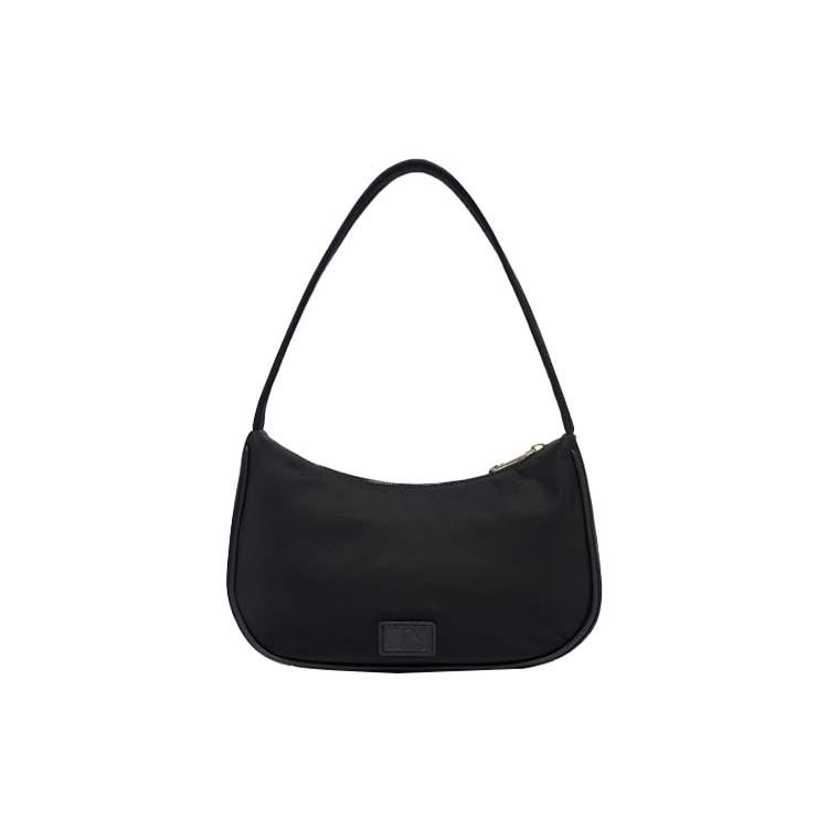 New MLB Polyester Shoulder Bag Dumpling Bag Shoulder Bag Women's Black 3ABQS032N-50BKS