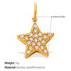 Yori 2Pcs Stainless Steel Gold Color PVD Plated Pendant for DIY Necklace Bracelet Earring Jewelry Making Accessories