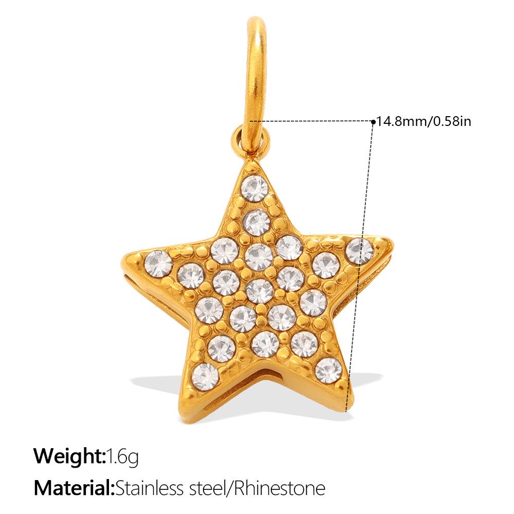 Yori 2Pcs Stainless Steel Gold Color PVD Plated Pendant for DIY Necklace Bracelet Earring Jewelry Making Accessories