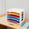 5-Tier Desk Organizer, Document Tray, Letter Size File Holder, Storage Rack for Home & School Supplies, Compact Paper Sorter