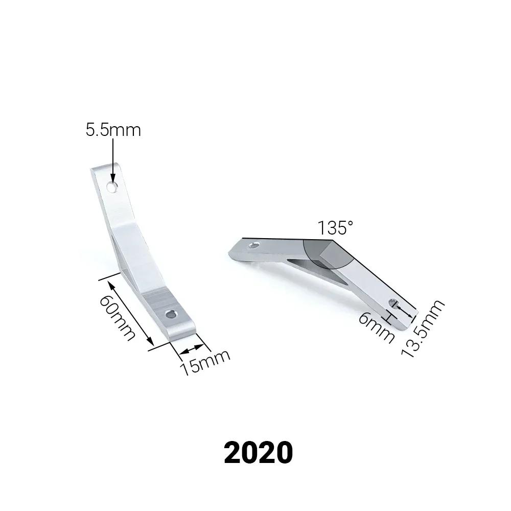 

4 шт. 135-градусный внутренний угловой кронштейн 2020/3030/4040/4545/6060/8080 Универсальный соединительный элемент для профилей V-Slot T-Slot