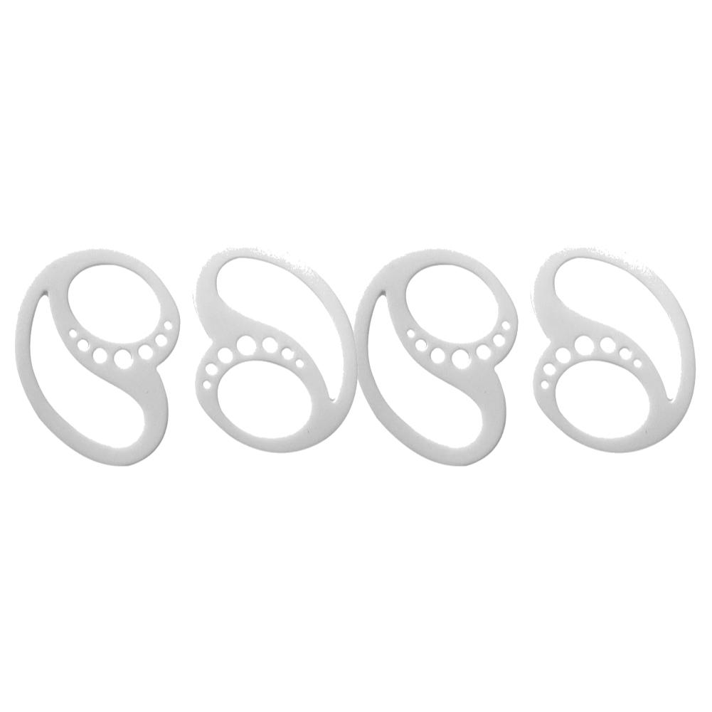 1-4 Pair Silicone Earphones Holder Portable Anti-Slip Silicone Earplug Hook Anti-Drop Secure Ear Earplug Solid Protector Tools