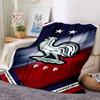 France FFF Print Flannel Blanket High Quality Warm Comfortable Cover for All Seasons Perfect for Gifts Home Decor