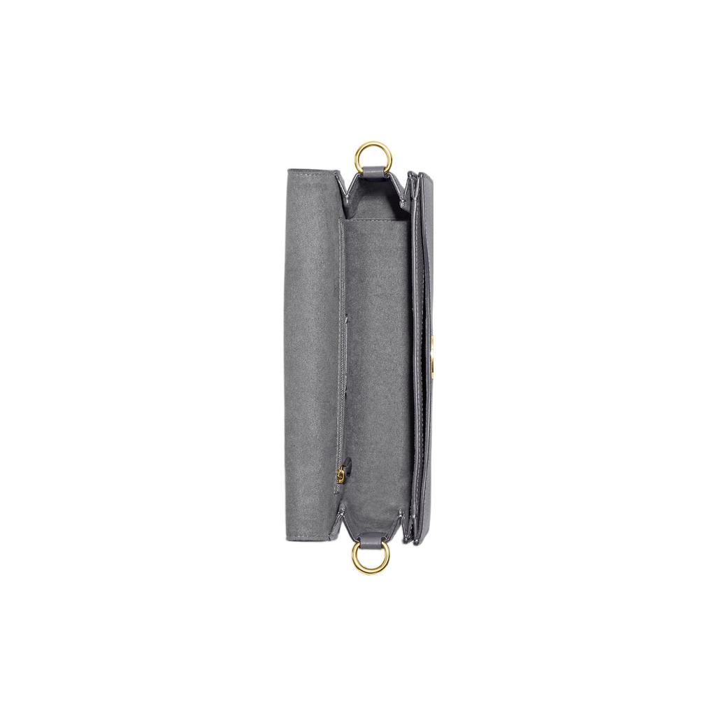 COACH Morgan Grain Leather, Suede Crossbody Bag, Shoulder Bag Women's Gray CF315-IMGRT