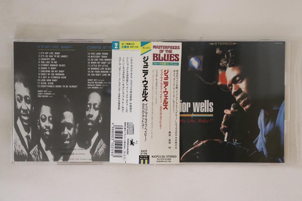 CD JUNIOR WELLS - It's My Life, Baby! / Coming At You KICP2126 VANGUARD 1991 Japan Obi Soul/Funk Used