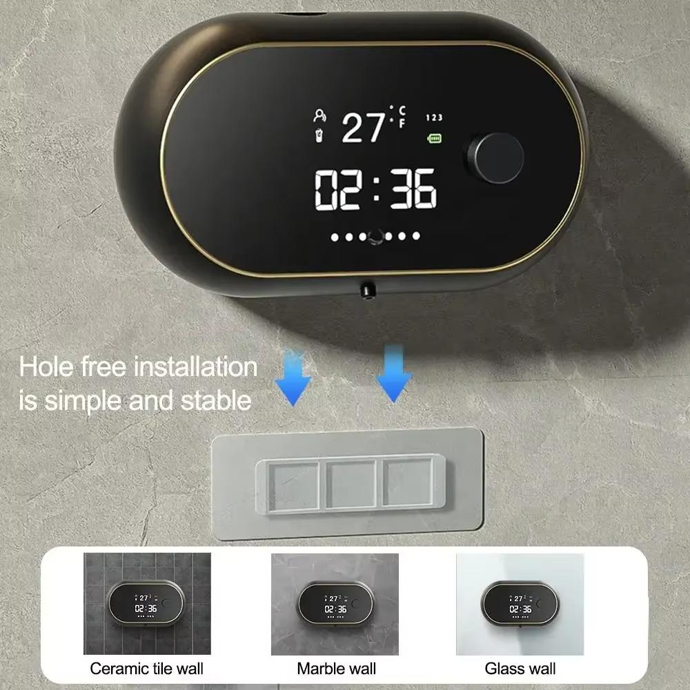 Touchless Wall-Mounted Soap Dispenser 450ML W2 Large Capacity Rechargeable Infrared Induction Automatic Smart Sensor Foam/Liquid