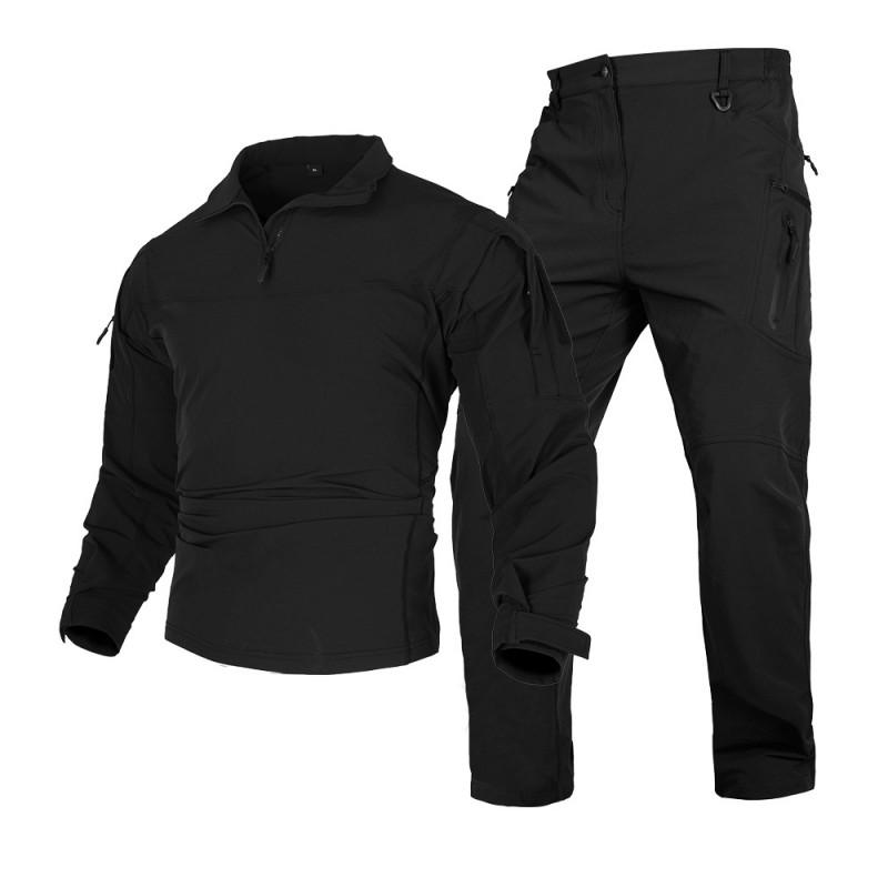 Men Women Tactical Outdoor Camo Long Sleeve Shirt Breathable Quick Dry Hiking Camping Shooting Sport Uniform