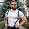 1. Black Faux Leather Body Chest Harness Adjustable Belt Straps Punk Goth Lingerie Cage Bra for Men Rave Outfit Clubwear