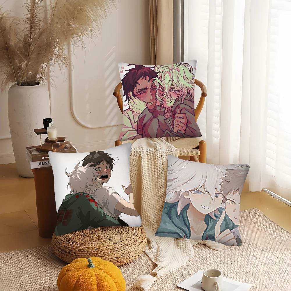 1Pc Nagito Hajime Komahina Pillow Case Fashion Square Pillowcase Bedroom Sofa Room Ins Decoration Leisure