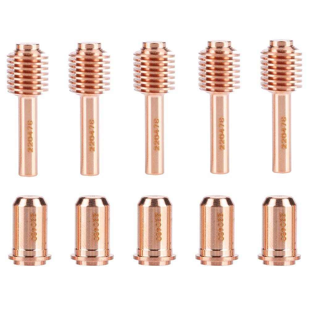5pcs Electrode Nozzle Tip Nozzle Tips for  30   Cutting Torch Tellurium Copper Material Metal Cutting Consumables 3 Types of Nozzle Tips