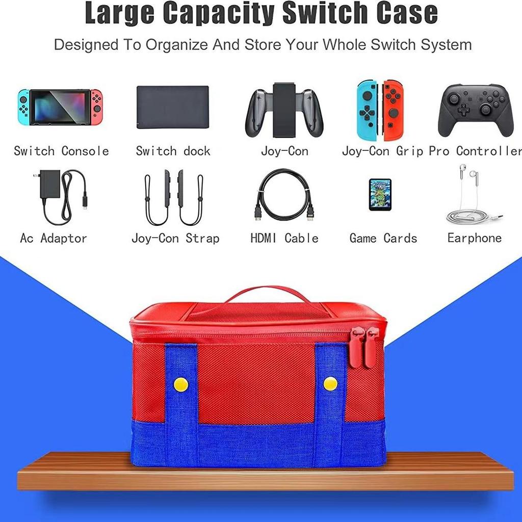 Nintendo Switch 2 Protective Case: OLED Travel Bag for NS Console with High-Capacity Storage