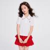 Yuan Yuan Princess Girls' Summer Embroidered Polo T-Shirt