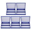 A882P 5X Blu Reale Plastica Rettangolare Contenere 100 Scatola per Portaoggetti per Microscopio