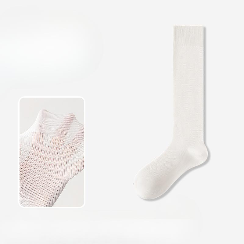 

Женские летние тонкие стильные все виды сетчатых дышащих носков без косточек с длинными штанинами 1 pair белый