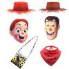 Toy Story 4 Woody Tsui Costume Accessories Collection With Polyester Scarf And Bag