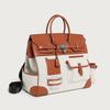 2026 Season New Contrasting Color Canvas Color Matching Portable Extra Large Platinum Bag Leisure Travel Bag Shoulder Messenger Women's Bag