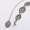 Turquoise Retro Green Metal Waist Chain For Women With Elegant Design And Buckle Hook