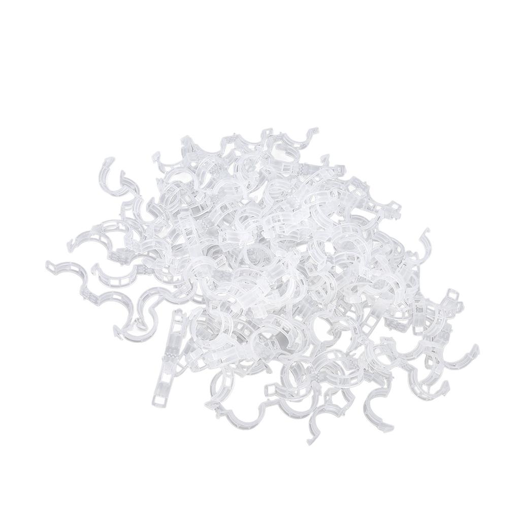 300Pcs Plastic Tomato Clips Good Fixation Support Reusable Plant Support Clips for Various