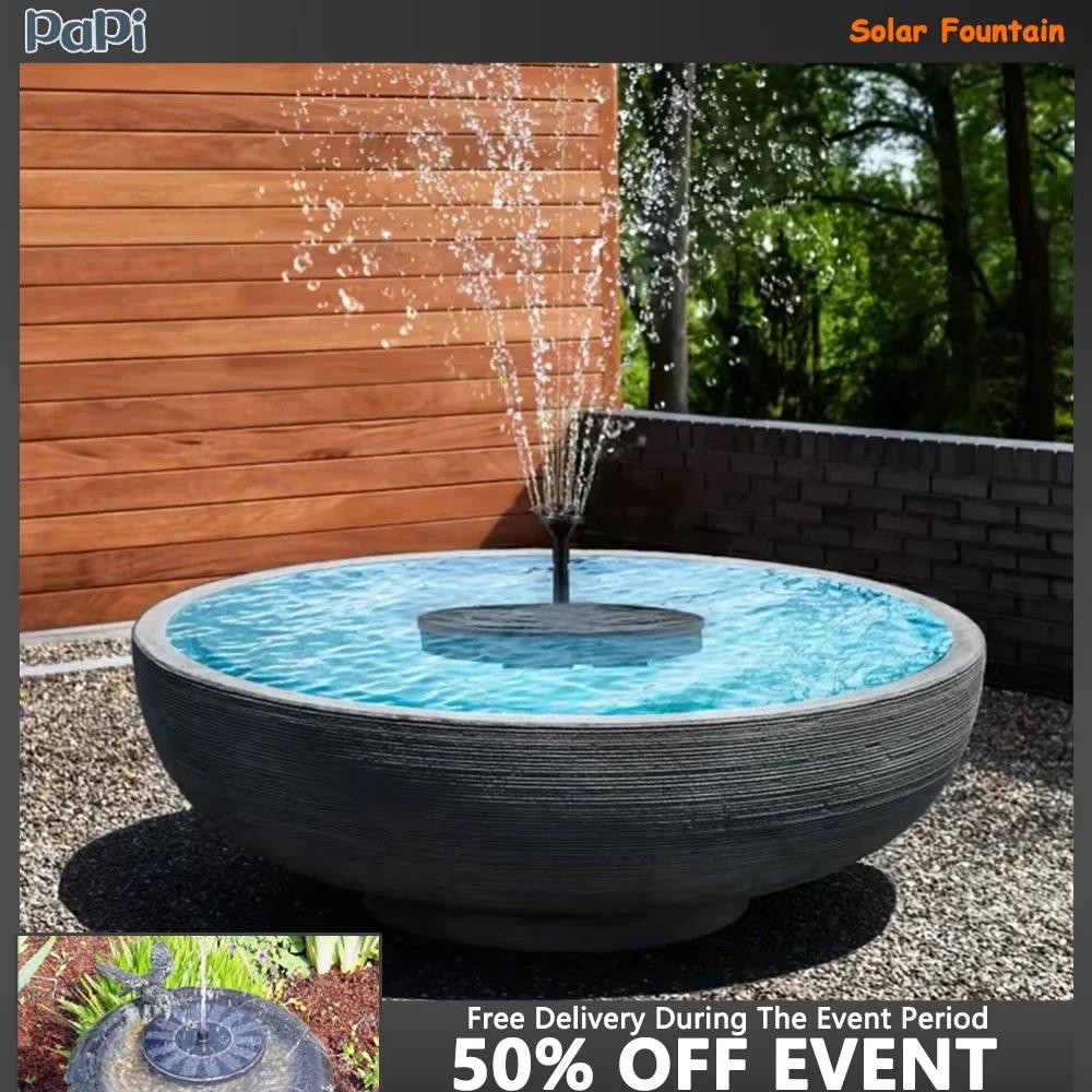 13/16cm Solar Fountain Floating Pump Water Feature Garden Pool Pond For Bird Bath/fish Tank/small Pond Outdoor Garden-Decor
