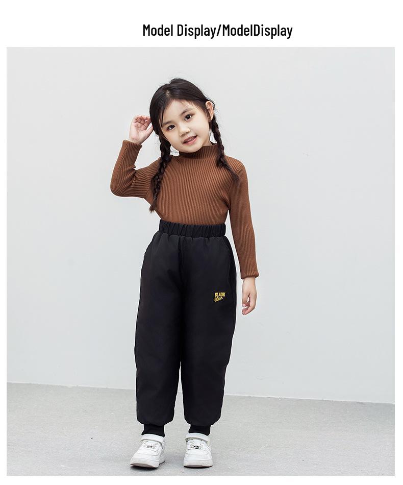 Children's Winter Down Pants - Thick, Warm, Fashionable Outerwear for Boys and Girls, Available In Small, Medium, Large Sizes