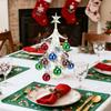 Glass Christmas Tree Desktop Ornament Xmas Holiday Tabletop Decor Party Supplies Festive Decoration Christmas Trees