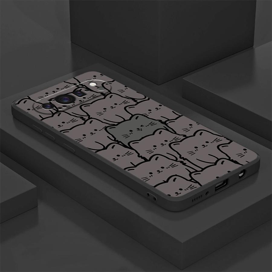 

Case for Google Pixel 9a 8a 7a 10 9 Pro XL 6 7 8 Pro 6a Funda Phone Cover Cartoon Cute Cat Google Pixel 8