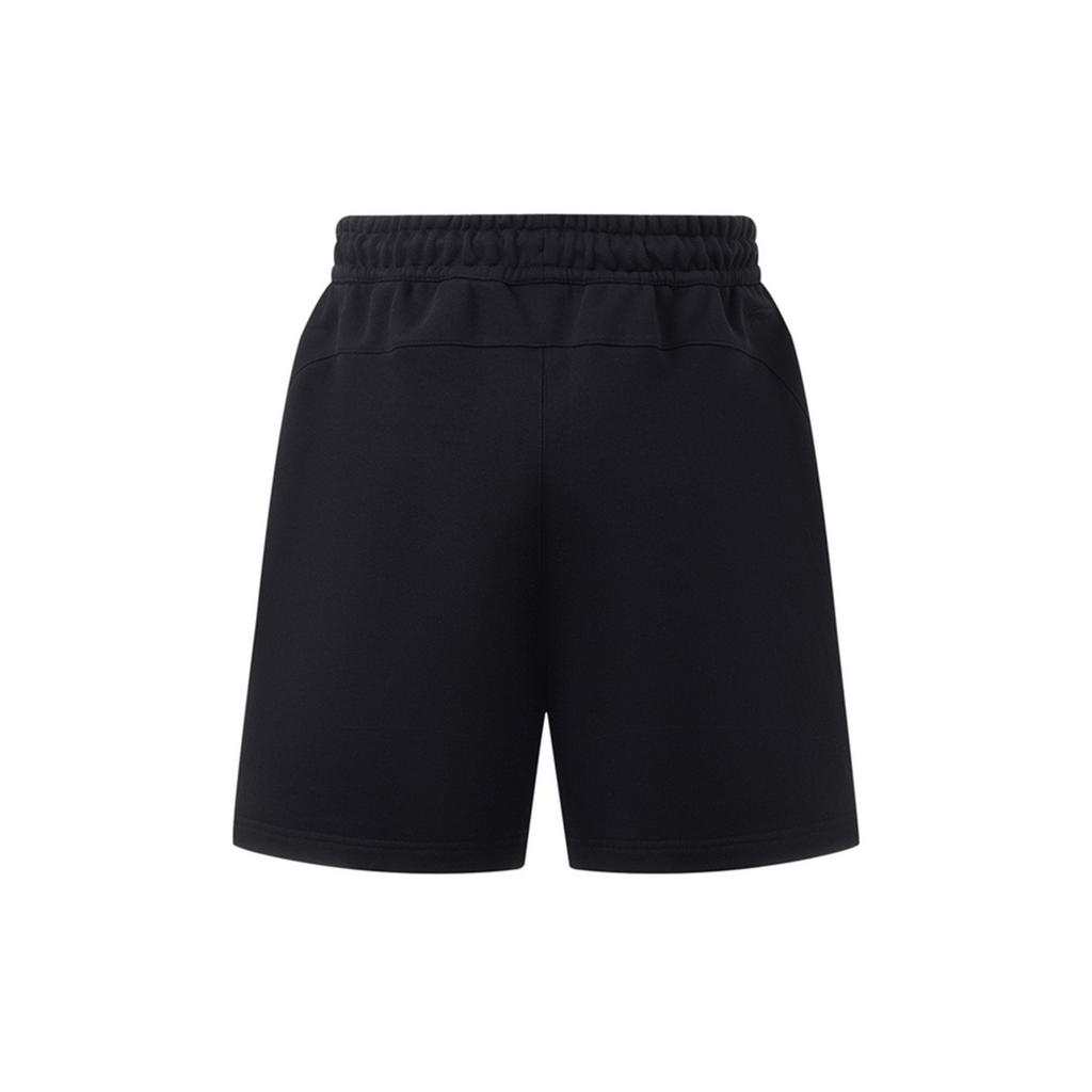 Li Ning Golden Era Letter Embroidery Loose Straight Leg Five-Point Shorts Men shorts Black AKST051-2