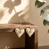 Love pure hand-painted earrings retro French niche high-end sense versatile daily earrings
