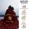 1pc Lannister Hear Me Roar Throw Blanket Soft Flannel, Cozy All Season Polyester Perfect for Home, Office