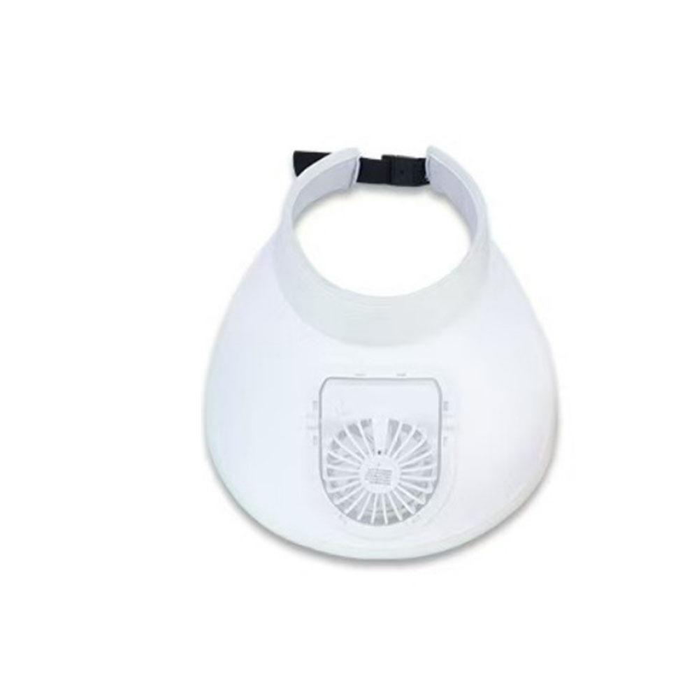 Großer Rand Kühlender Ventilator Hut USB Wiederaufladbar Damen Sonnenhut Freizeit Leerer Oberteil Sonnenschutz Kappe Damen
