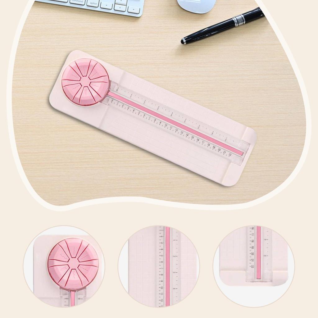 Craft Paper Cutter Lightweight Small Trimmer for Scrapbook Journal DIY Green