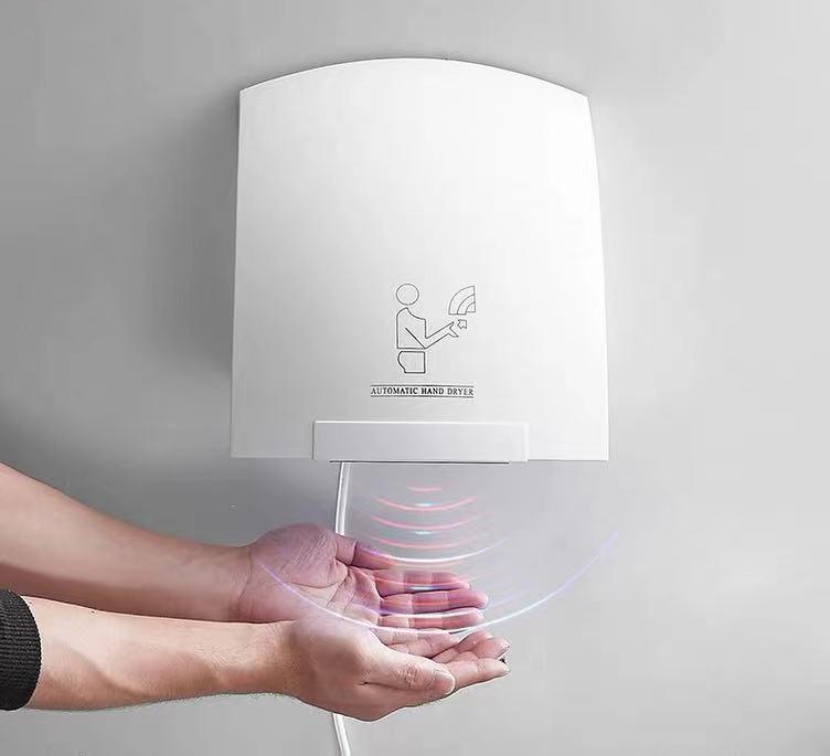 Smart Induction Wall-Mounted Hand Dryer for Hotels, Supermarkets, and Restrooms