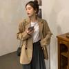 Women's Coat Thin Drape Loose Mid-length Popular Long-sleeved Suit Jacket