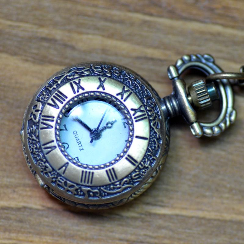 Retro Pocket Watch Men's and Women's Necklace Watch