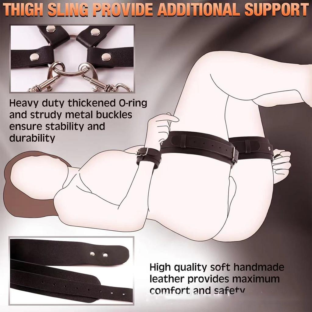 Sex Restraints Strap SM Bondage Gear Sex Toys Leather  Body Chest Harness Handcuffs Leg Cuffs Adults Bondage Sex Accessories