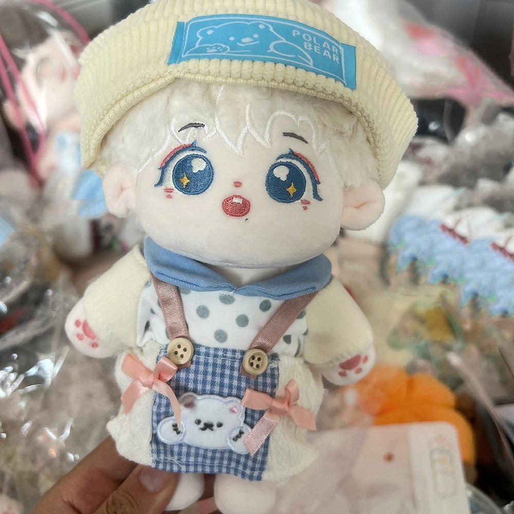 Spotted Top 20cm Doll Clothes Outfit Little Bear Hat Doll Clothes Set  10/20cm Cotton Doll