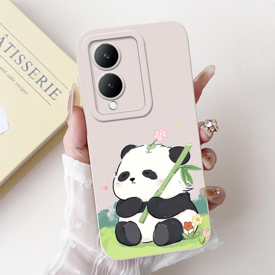 For Vivo Y17s Case VivoY17s Y 17S 4G 2024 Cute Panda Rabbit Cartoon Soft Silicone Shockproof Phone Cases