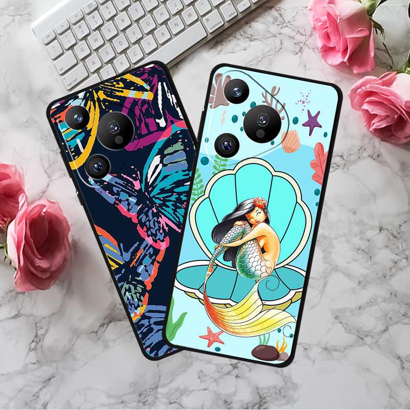 Huawei Pura 70 Pro Embossed Color Painting Phone Case with High-Grade Texture - 1 Piece.