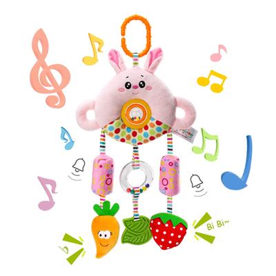 ALLMIRA Stroller Car Seat Toy Attachment for Car Baby Toy Outings, Merry-Go-Ride Toy, (Pink)