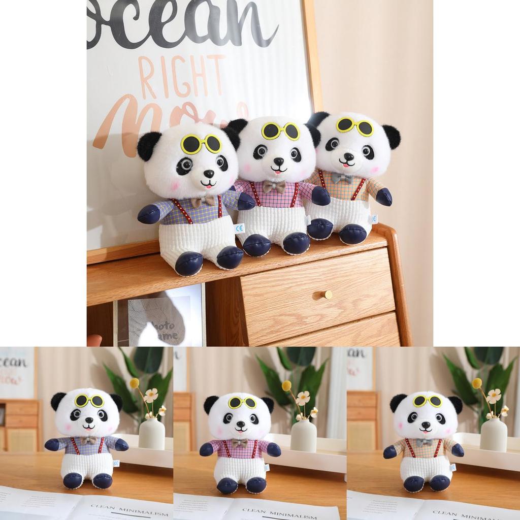 Adorable Panda Plush Toy Cute Panda Doll With Soft Pp Cotton Filling For Kids