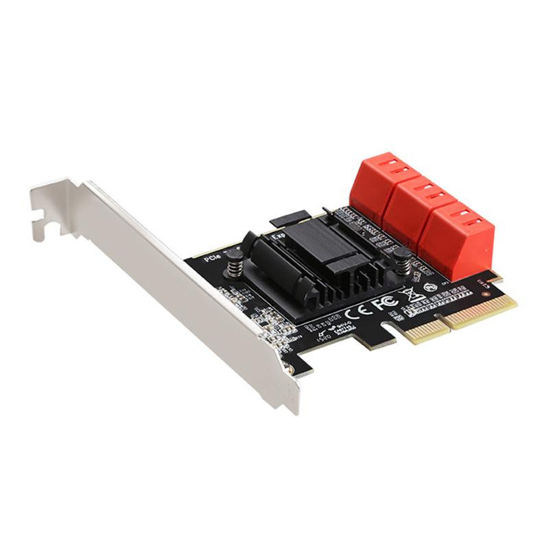 

TXB113 PCIE to 6-port SATA3.0 6Gbps Expansion Adapter Card for MAC/Windows/Synology/Linux As Shown A