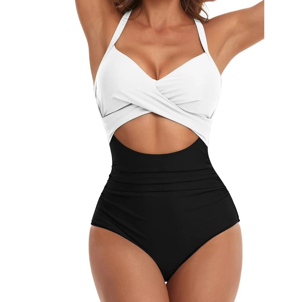 Costum de baie cu bretele decupat Femei 2025 Costum de baie Push Up Feminin O piesă Monokini de înot Body de plajă căptușit Doamnă Vară