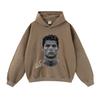 Autumn/Winter 420G Street Football Print Heavyweight Pullover Hoodie