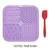Silicone Lick Pad Slow Feeder Mat with Suction Cups, Food-Grade Pet Feeding Placemat