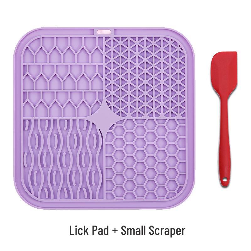 Silicone Lick Pad Slow Feeder Mat with Suction Cups, Food-Grade Pet Feeding Placemat