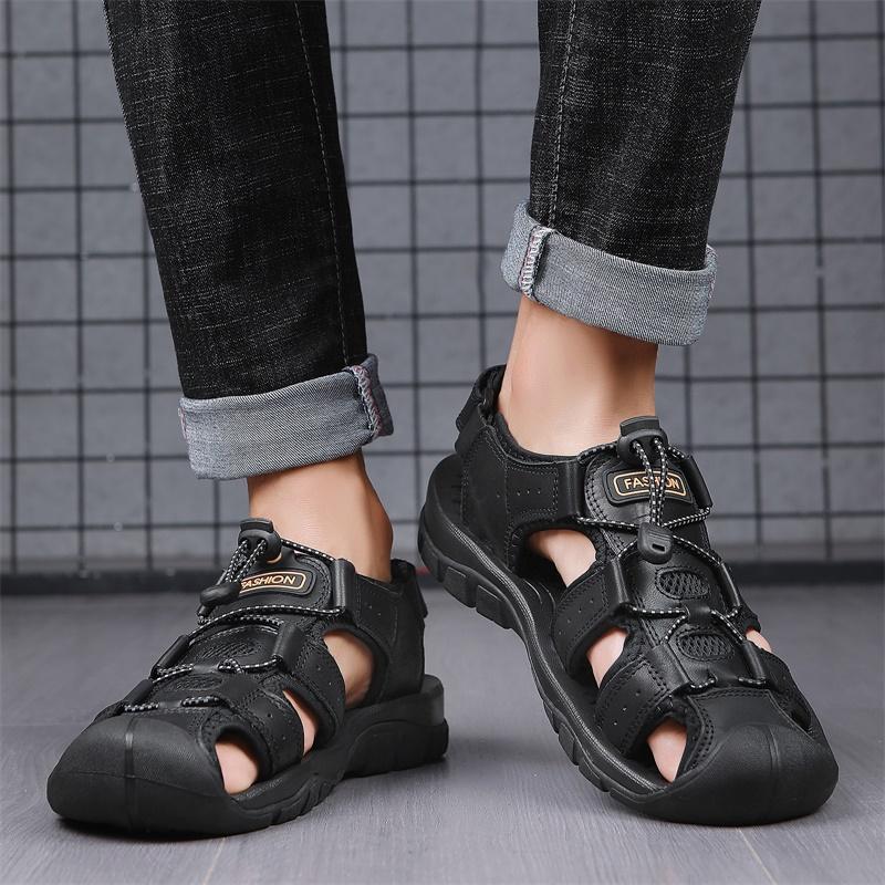 Outdoor Shoes Men Summer Large Size 48 Good Quality Sandals For Men Comfortable Casual Roman Men’s Sandals Walking Shoes Sneakers